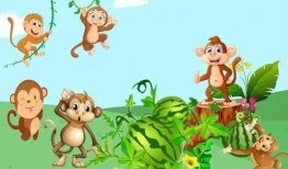 猴子吃瓜童谣,趣味盎然的童年记忆