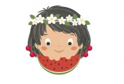 吃瓜少女的画法