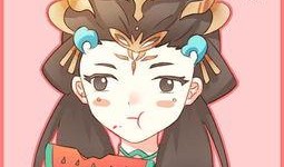 萌娃吃瓜李白图片,可爱瞬间引网友热议